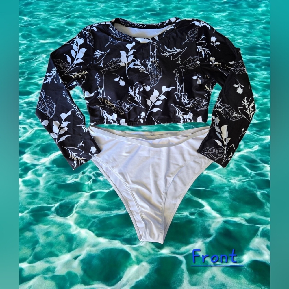🌞NIP Shein Black and White Two Piece Swimsuit